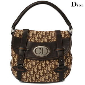 Christian Dior shoulder bag Line Brown